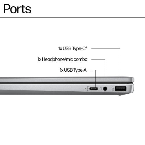 HP Chromebook x360 14b-cd0000na Intel® Core™ i3 i3-N305 35.6 cm (14") Touchscreen Full HD 8 GB LPDDR5-SDRAM 256 GB eUFS Wi-Fi 6 (802.11ax) ChromeOS Silver