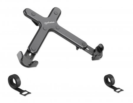 Manhattan Laptop Holder for VESA mount, Fits VESA 75x75 and 100x100mm, Fits laptops up to 17.3" (max 4kg), Black, Lifetime Warranty