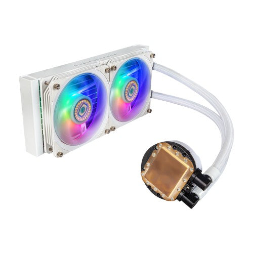 Cooler Master MasterLiquid PL240 Flux White Edition Computer case Liquid cooling kit 12 cm