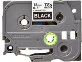 Brother TZE-345 DirectLabel white on black Laminat 18mm x 8m for Brother P-Touch TZ 3.5-18mm/36mm/6-18mm/6-24mm/6-36mm