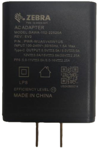 Zebra PWR-WUA5V45W1US Battery charger