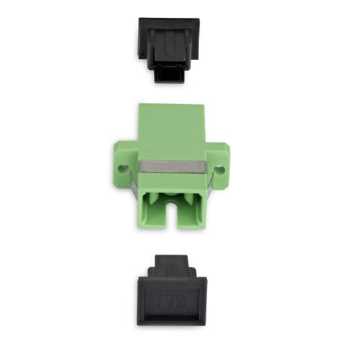 StarTech.com SC to SC Coupler 10 Pack, OS2 Single Mode SC Fiber Optic Coupler with Flange, SC/APC Simplex Adapter