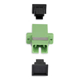 StarTech.com SC to SC Coupler 10 Pack, OS2 Single Mode SC Fiber Optic Coupler with Flange, SC/APC Simplex Adapter