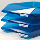 Dymo 45014/S0720540 DirectLabel-etikettes blue on white 12mm x 7m for Dymo D1 6-12mm/19mm/24mm/9-12mm/9-19mm