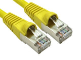 Cables Direct ART-100-HY networking cable Yellow 0.25 m Cat6a S/FTP (S-STP)