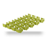 Lindy RJ-45 Port Blockers (Without Key) - Pack of 20, Green