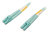 Tripp Lite N820-20M-OM4 100G Duplex Multimode 50/125 OM4 LSZH Fiber Optic Cable (LC/LC), Aqua, 20 m