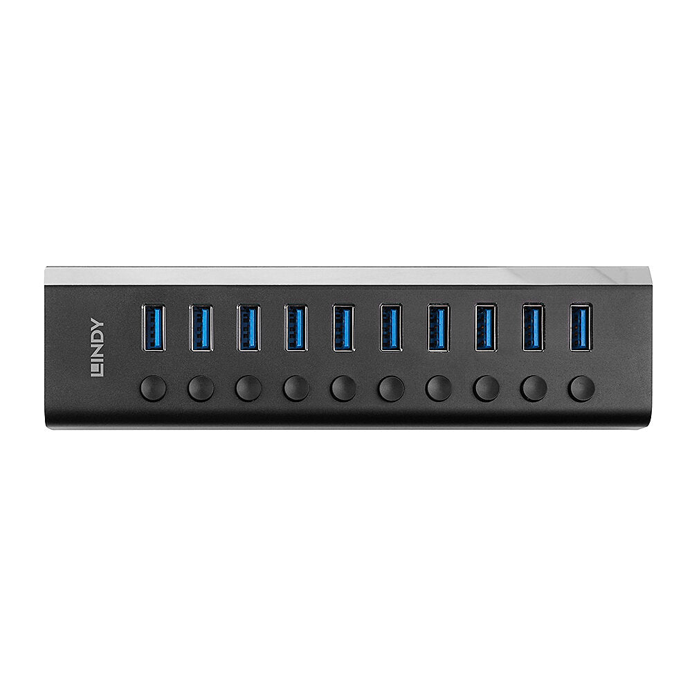 Lindy 10 Port USB 3.0 Hub with On/Off Switches  - Computer Components - Lindy