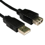 Cables Direct USB 2.0 Extension USB cable 5 m USB A Black