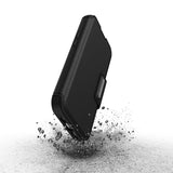 OtterBox Strada Series Folio MagSafe for iPhone 15 Pro, Shadow (Black)
