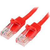 StarTech.com Cat5e Ethernet Patch Cable with Snagless RJ45 Connectors - 5 m, Red