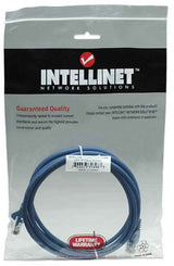 Intellinet Network Patch Cable, Cat5e, 2m, Blue, CCA, U/UTP, PVC, RJ45, Gold Plated Contacts, Snagless, Booted, Lifetime Warranty