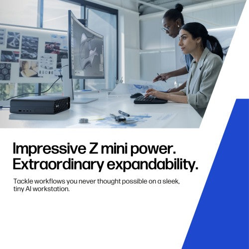 HP DQ6G2ET PC/workstation Intel Core Ultra 9 285 64 GB DDR5-SDRAM 1 TB SSD Windows 11 Pro Mini PC AI Workstation, AI PC Black