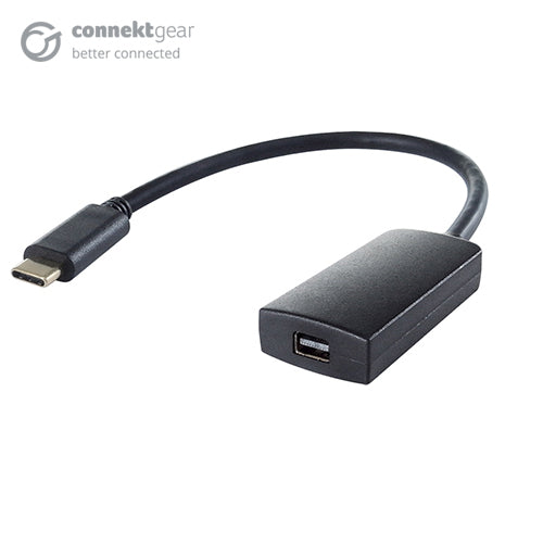 USB 3.1 Type C to Mini DP Active 4K Adapter - Male to Female - Thunderbolt and DP Compatible