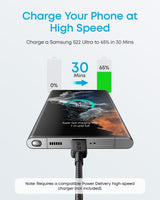 Anker Braided USB-C to USB-C Charging Cable 0.9 m, Black