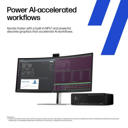 HP Z2 SFF G1i Wolf Pro Security Edition Intel Core Ultra 9 285K 128 GB DDR5-SDRAM 2 TB SSD Windows 11 Pro Workstation AI Workstation, AI PC Black
