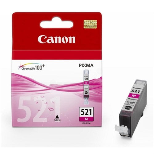 Canon 2935B001/CLI-521M Ink cartridge magenta, 445 pages ISO/IEC 24711 205 Photos 9ml for Canon Pixma IP 3600/MP 980