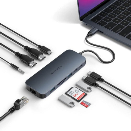 Targus HD4006GL laptop dock/port replicator USB 3.2 Gen 2 (3.1 Gen 2) Type-C Black