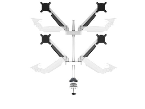 Multibrackets M VESA Gas Lift Arm Quad White