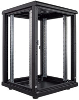Intellinet 19" Network Cabinet - Free Standing, 16U, 600x600mm (width x depth), Black, Flatpack, Max 1500kg, Multi-Point Door Lock, One Lock Per Side Panel, Usable Depth 123 to 373mm, IP20 rated, Rack, Steel