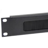StarTech.com 1U High-density Brush Strip Cable Management Panel, Sturdy Steel Horizontal Data Centre Cable Organizer