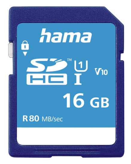 Hama 00124134 memory card 16 GB SDHC UHS-I Class 10  - Data Storage - Hama