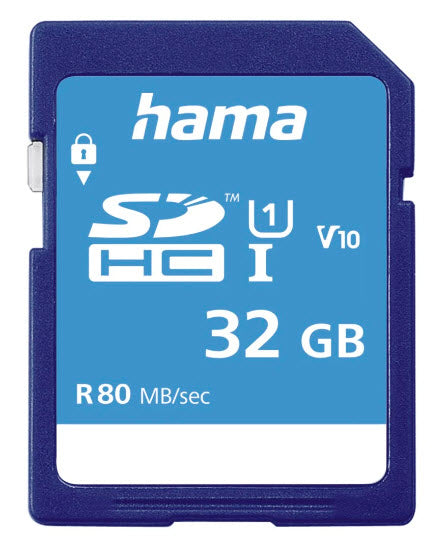 Hama 00124135 memory card 32 GB SDHC UHS-I Class 10  - Data Storage - Hama