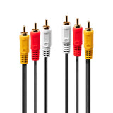 Lindy 2m Premium AV 3xPhono to 3xPhono Cable