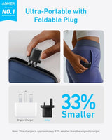 Anker USB-C Charger, 25W with USB-C Cable, Black