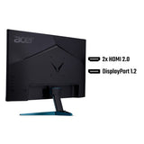Acer NITRO VG2 Nitro VG272UV3 gaming monitor - 27", Quad HD, 180Hz, 0.5ms, FreeSync Premium, DisplayHDR 400, HDMI & DP