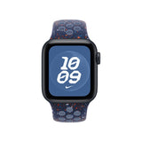 Apple MGA84ZM/A smart wearable accessory Band Blue Aluminium, Fluoroelastomer
