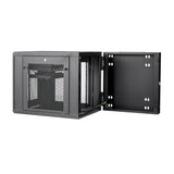 StarTech.com 4-Post 12U Wall Mount Network Cabinet with 1U Shelf, 19" Hinged Wall-Mounted Server Rack for Data / AV / Electronics / Computer Equipment, Flexible Vented Rack Enclosure