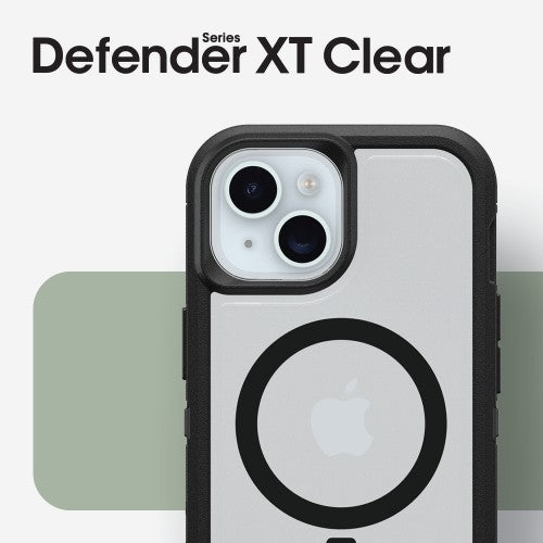 OtterBox Defender Series XT for iPhone 15 & iPhone 14 & iPhone 13, Dark Side
