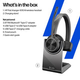 HP Poly Voyager 4310-M Microsoft Teams Certified USB-C Headset +BT700 dongle +Charging Stand