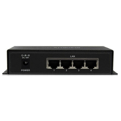 StarTech.com 5 Port Unmanaged Industrial Gigabit PoE Switch with 4 Power over Ethernet ports