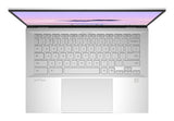 ASUS Chromebook Plus Enterprise CB54 Intel Core Ultra 5 115U 35.6 cm (14") Touchscreen WQXGA 8 GB LPDDR5x-SDRAM 256 GB SSD Wi-Fi 6E (802.11ax) ChromeOS Silver, UK