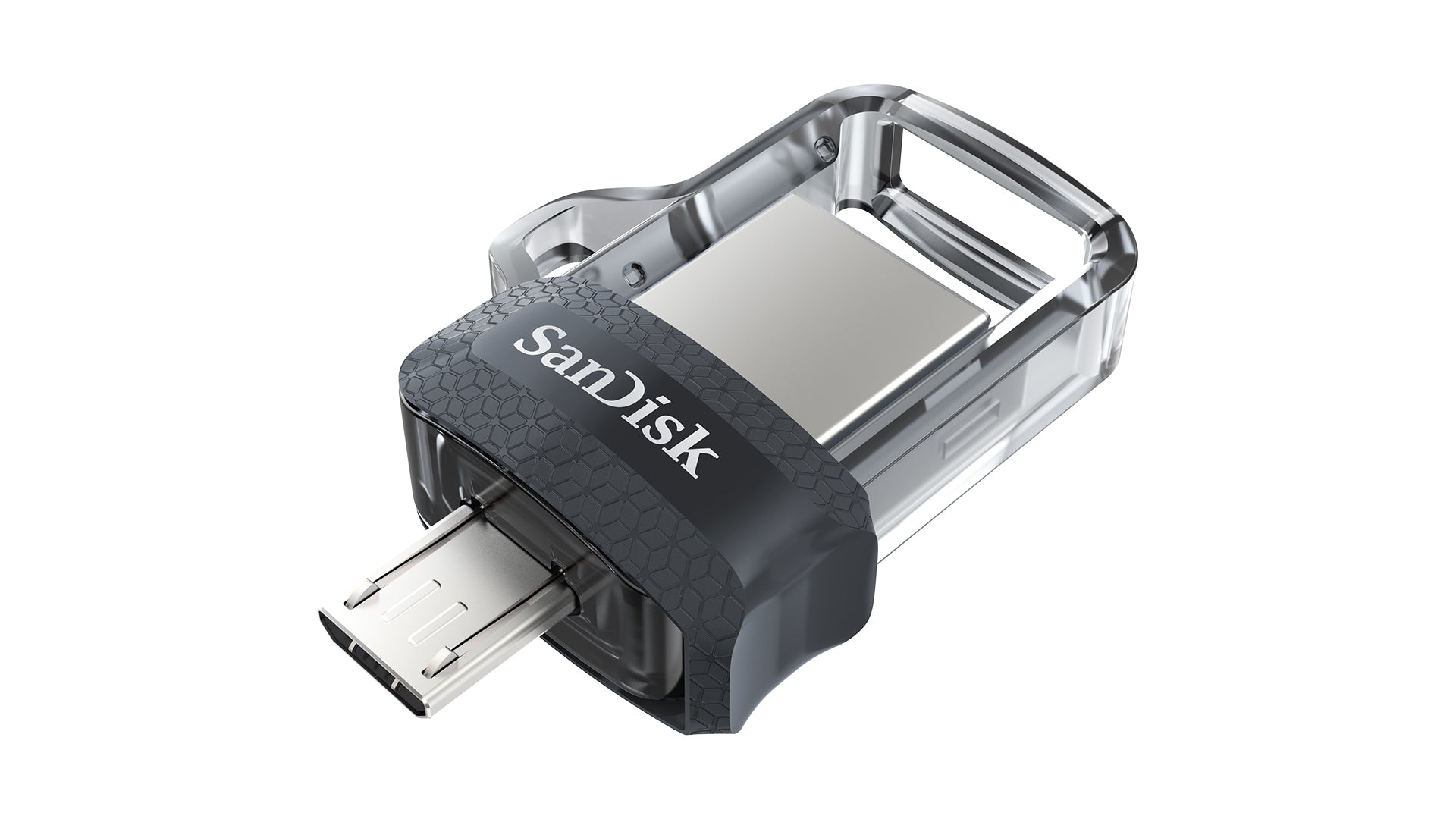 SanDisk Ultra Dual m3.0 USB flash drive 32 GB USB Type-A / Micro-USB 3.2 Gen 1 (3.1 Gen 1) Black, Silver, Transparent  - Data Storage - Sandisk