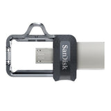 SanDisk 173386 USB flash drive 128 GB USB Type-A / Micro-USB Black, Transparent