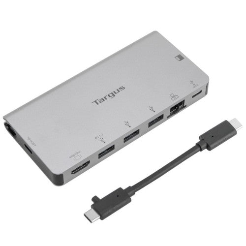Targus DOCK414EU notebook dock/port replicator Wired USB 3.2 Gen 1 (3.1 Gen 1) Type-C Black, Silver