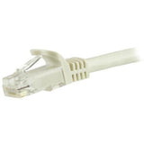 StarTech.com 7.5m CAT6 Ethernet Cable - White CAT 6 Gigabit Ethernet Wire -250MHz 100W PoE RJ45 UTP Network/Patch Cord Snagless w/Strain Relief Individually Tested