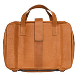 R-Go Tools Laptop bag R-Go Viva, full-grain leather, with integrated laptop stand, shoulder strap, 15.6-inch, brown