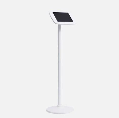 Bouncepad Original Floorstanding (inc USB Cable) | Exposed Front Camera and Home Button | White | Samsung Galaxy Tab A9 and A11 8.7 Inch (2023 - 2025)