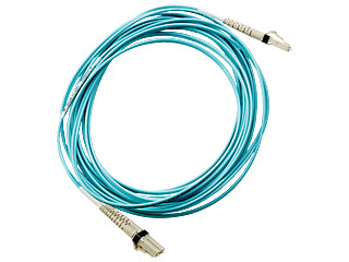 HPE LC to LC Multi-mode OM3 2-Fiber 5.0m 1-Pack InfiniBand/fibre optic cable 5 m Blue