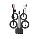 Lindy 2 Port HDMI 4K30, USB 2.0 and Audio Cable KVM Switch