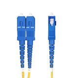 StarTech.com 8m (26ft) LC to SC (UPC) OS2 Single Mode Duplex Fiber Optic Cable, 9/125µm, 100G, Bend Insensitive, Low Insertion Loss - LSZH Fiber Jumper Cord