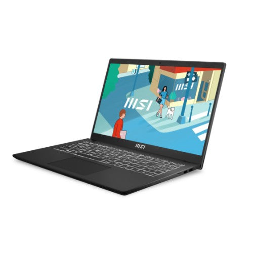 MSI Modern 15 H B13M-003UK Intel® Core™ i7 i7-13700H Laptop 39.6 cm (15.6") Full HD 16 GB DDR4-SDRAM 512 GB SSD Wi-Fi 6E (802.11ax) Windows 11 Home Black