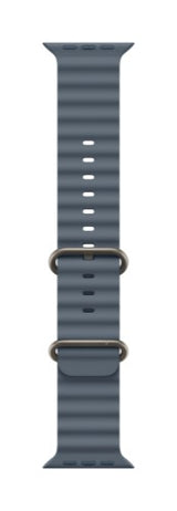Apple Natural Titanium Finish Band Blue Fluoroelastomer, Titanium