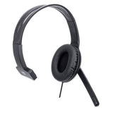 Manhattan Mono Over-Ear Headset (USB), Microphone Boom (padded), Retail Box Packaging, Adjustable Headband, In-Line Volume Control, Ear Cushion, USB-A for both sound and mic use, cable 1.5m, Three Year Warranty
