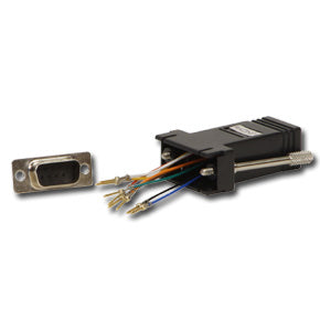 Lindy RJ-45 Female to 9 Way D Female Modular Adapter