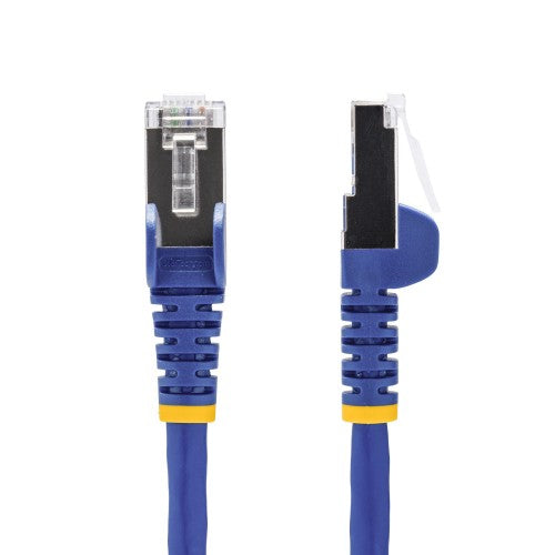 StarTech.com 2m Blue CAT8 Ethernet Cable, Snagless RJ45, 25G/40G, 2000MHz, 100W PoE++, S/FTP, 26AWG Pure Bare Copper Wire, LSZH, Shielded Network Patch Cord w/Strain Reliefs, Individually Tested